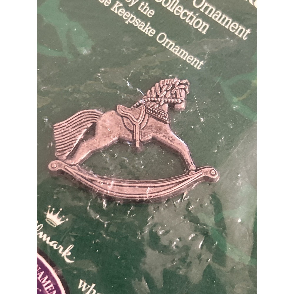 Hallmark 1998 Keepsake Ornament 25th Anniversary Rocking Horse‎ Pin #2 Vintage